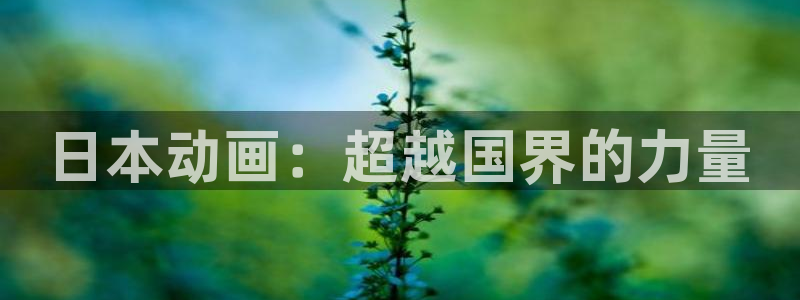 羞羞动漫情侣：日本动画：超越国界的力量